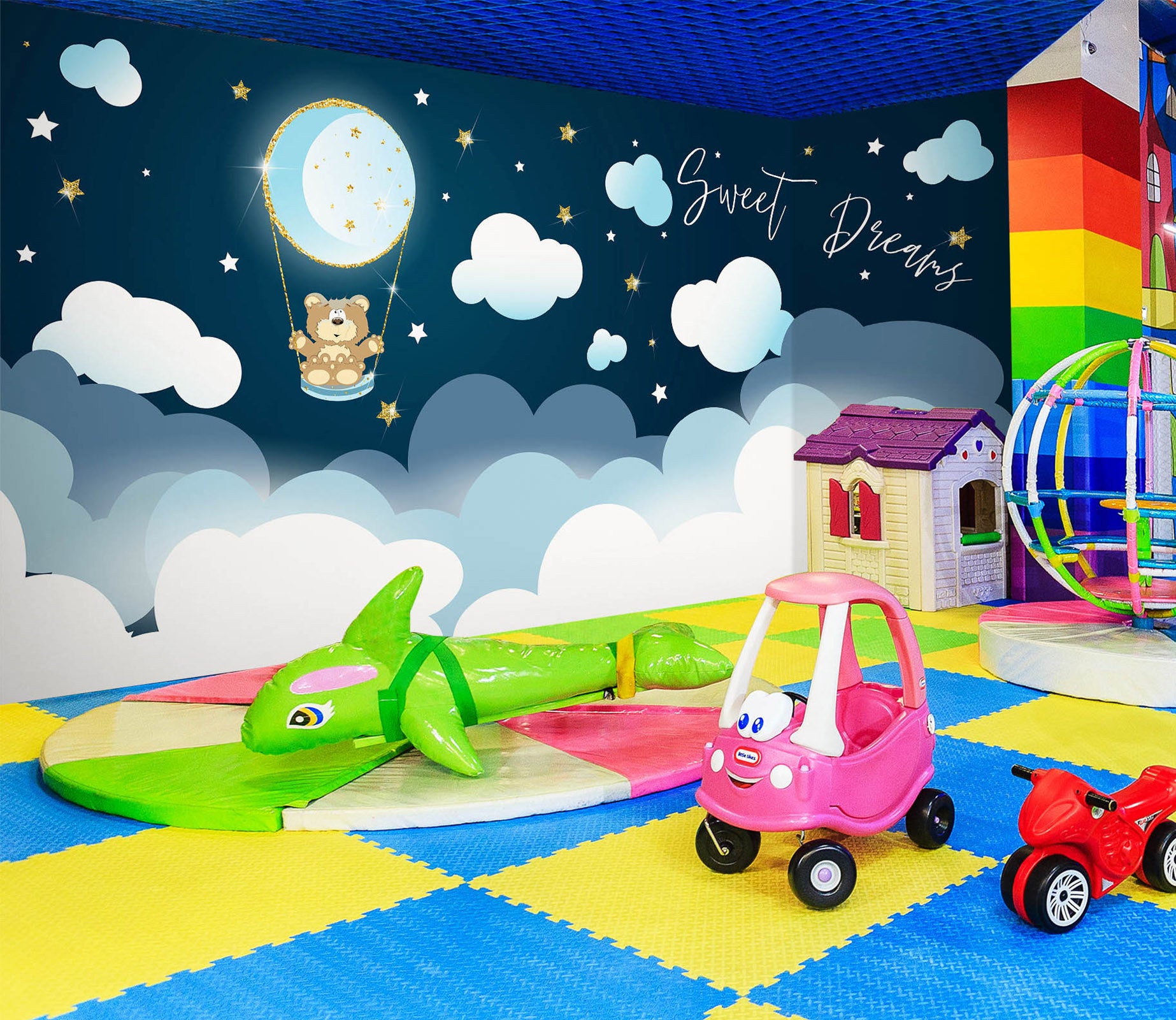 3D Starry Sky Clouds 1425 Indoor Play Centres Wall Murals