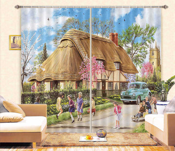 3D Spring In Their Heels 092 Trevor Mitchell Curtain Curtains Drapes