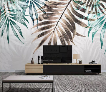 3D Leaves WC76 Wall Murals Wallpaper AJ Wallpaper 2 