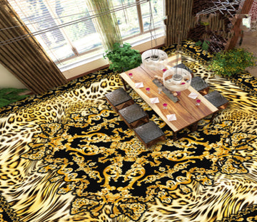 3D Leopard Pattern 503 Floor Mural  Wallpaper Murals Rug & Mat Print Epoxy waterproof bath floor