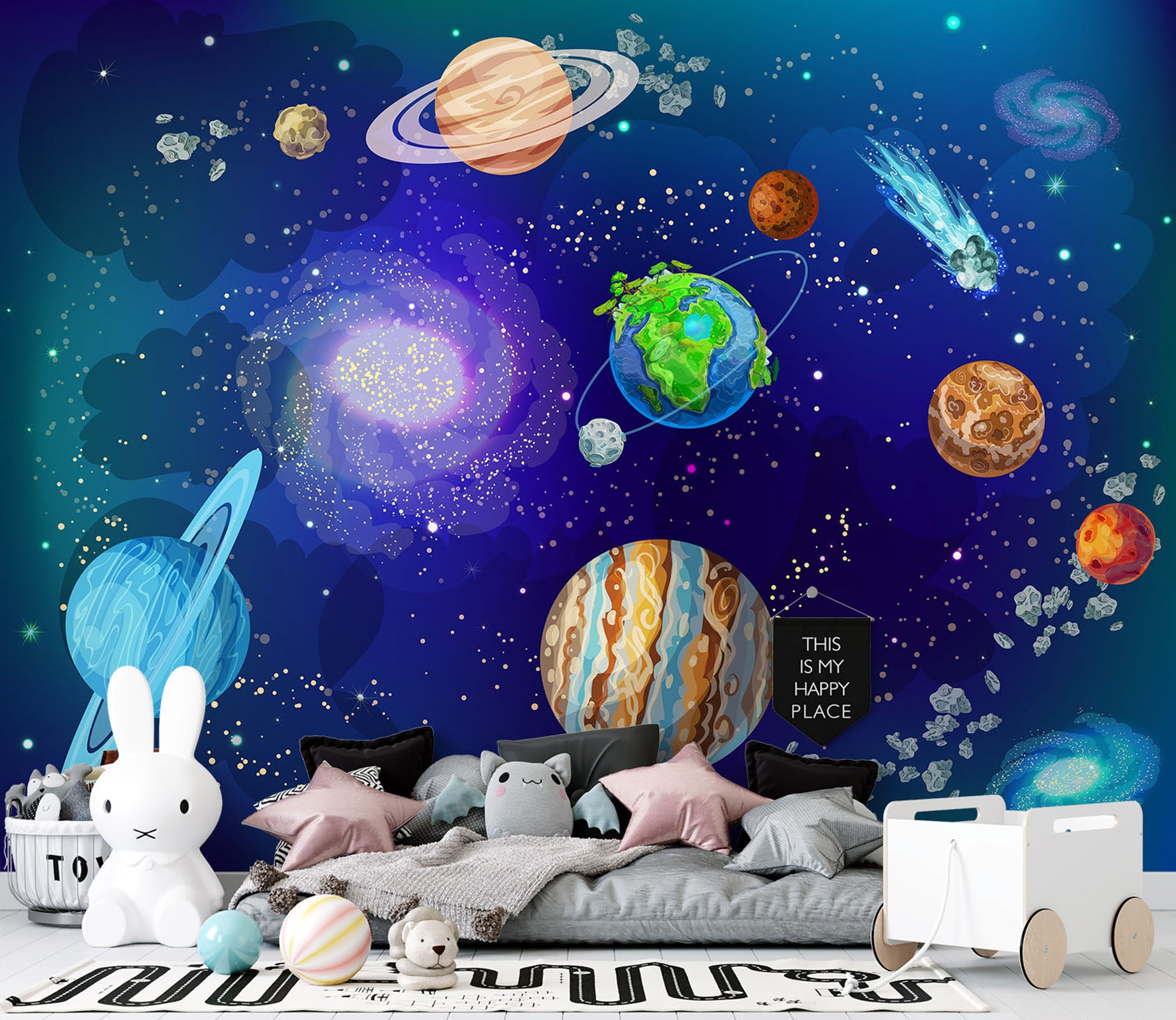 3D Starry Planet 57066 Wall Murals