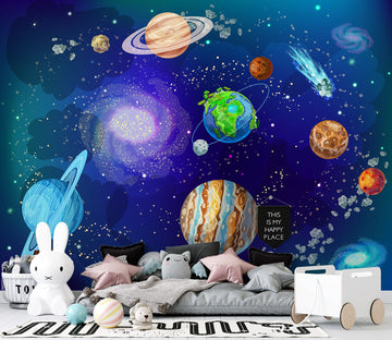 3D Starry Planet 57066 Wall Murals