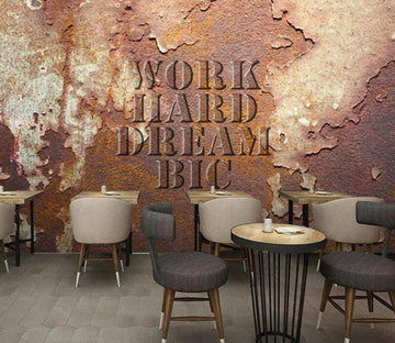 3D Rusty Letters 533 Wall Murals