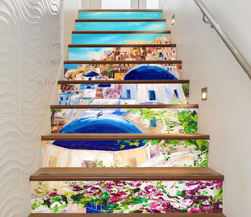 3D Blue House 2032 Skromova Marina Stair Risers