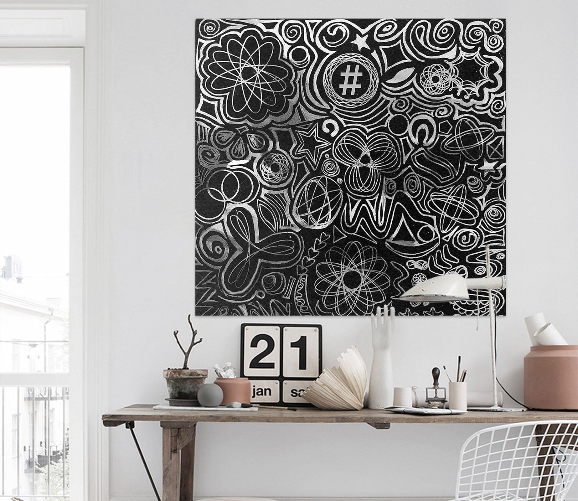 3D Abstract Pattern 018 Shandra Smith Wall Sticker Wallpaper AJ Wallpaper 2 