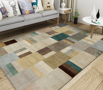 3D Colored Square WG104 Non Slip Rug Mat Mat AJ Creativity Home 