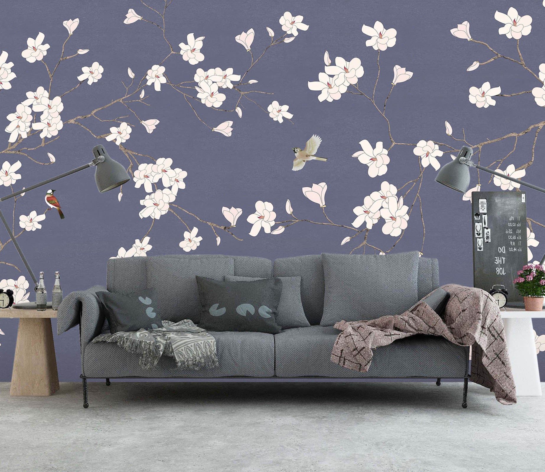 3D Pink Spring 1446 Wall Murals