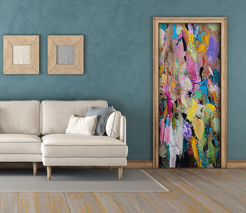 3D Color Paint Brush Pattern 9385 Allan P. Friedlander Door Mural