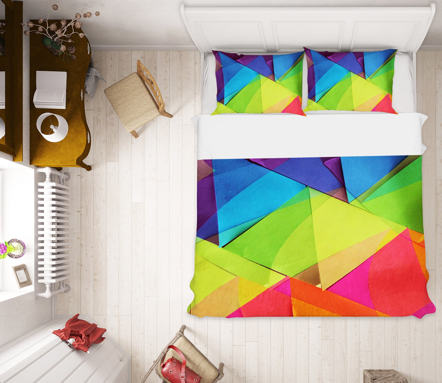 3D Triangle Color 70188 Shandra Smith Bedding Bed Pillowcases Quilt
