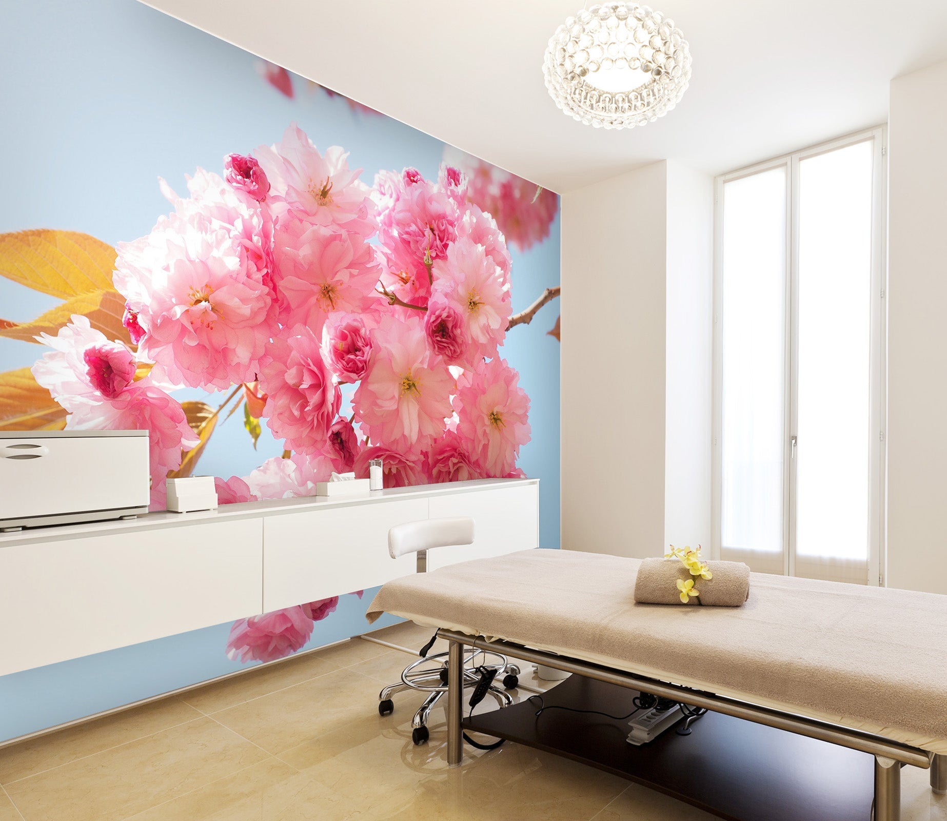 3D Pink Flower 058 Wall Murals Wallpaper AJ Wallpaper 2 