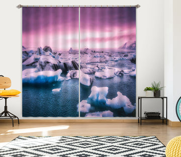 3D Melting Snow 127 Marco Carmassi Curtain Curtains Drapes