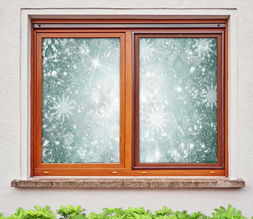 3D Beautiful Snowflake 289 Window Film Print Sticker Cling Stained Glass UV Block