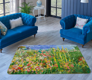 3D Abstract Garden 1094 Allan P. Friedlander Rug Non Slip Rug Mat