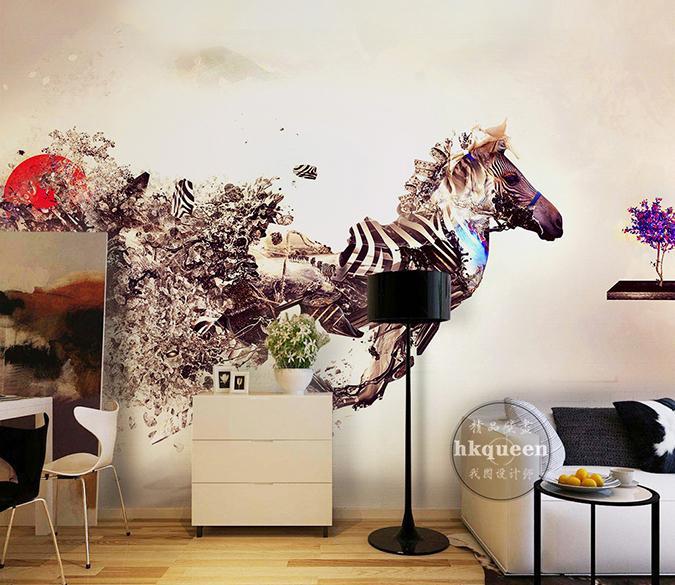 3D Horse 123 Wall Murals Wallpaper AJ Wallpaper 2 