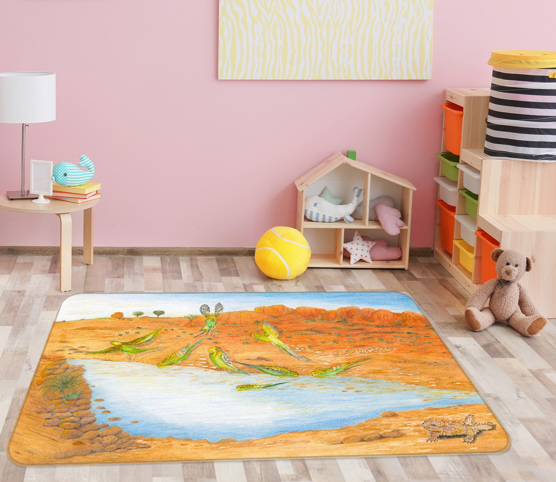 3D Beach Prawn 1052 Michael Sewell Rug Non Slip Rug Mat