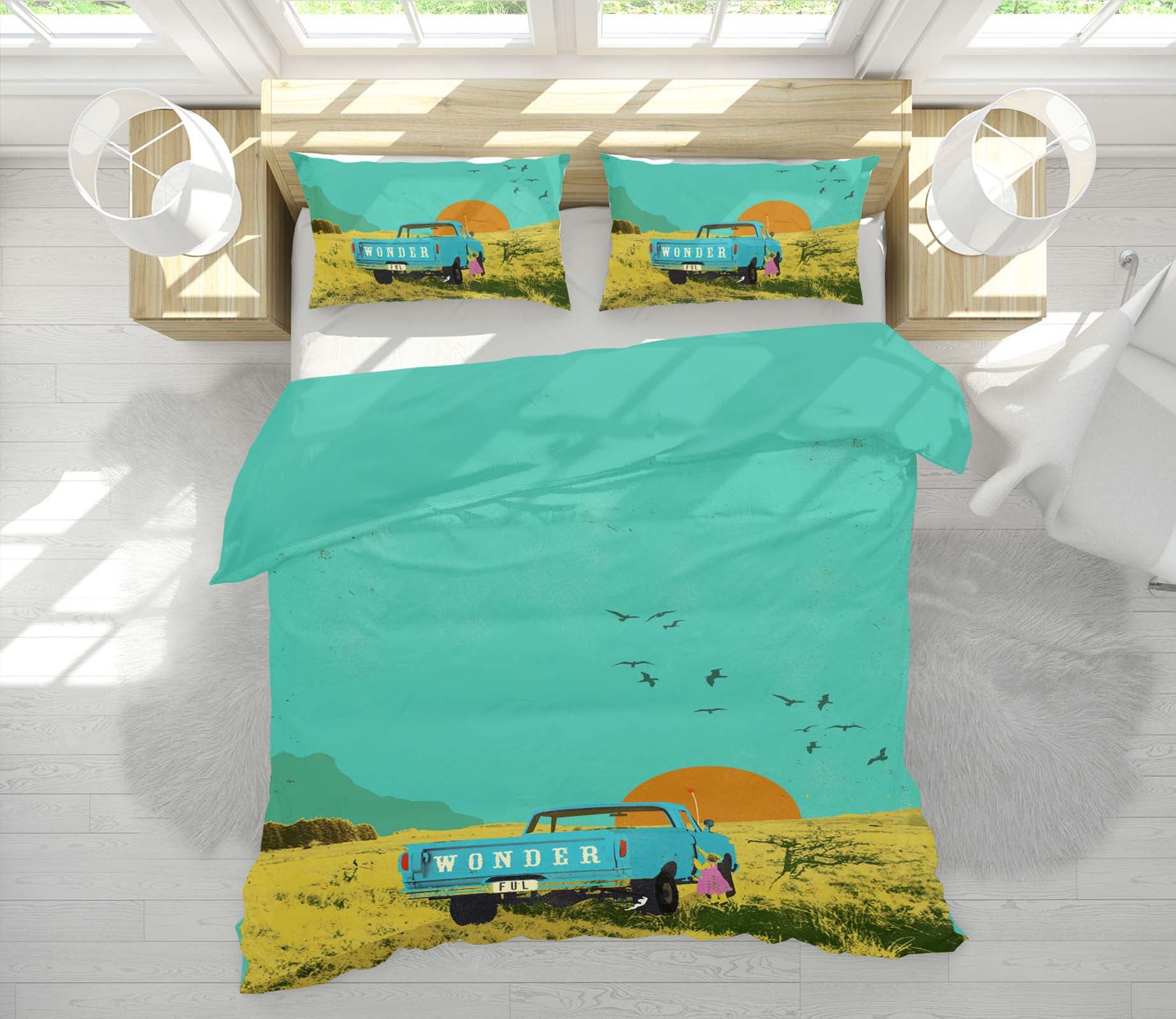 3D Prairie Sunrise 2120 Showdeer Bedding Bed Pillowcases Quilt