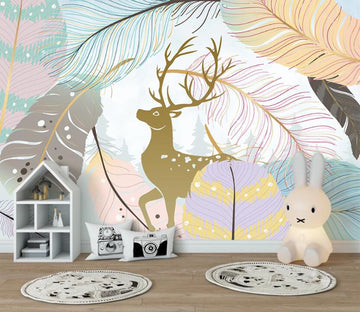 3D Colored Bright Leaves 2516 Wall Murals