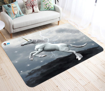 3D Standing Lightning Unicorn 25 Non Slip Rug Mat Mat AJ Creativity Home 