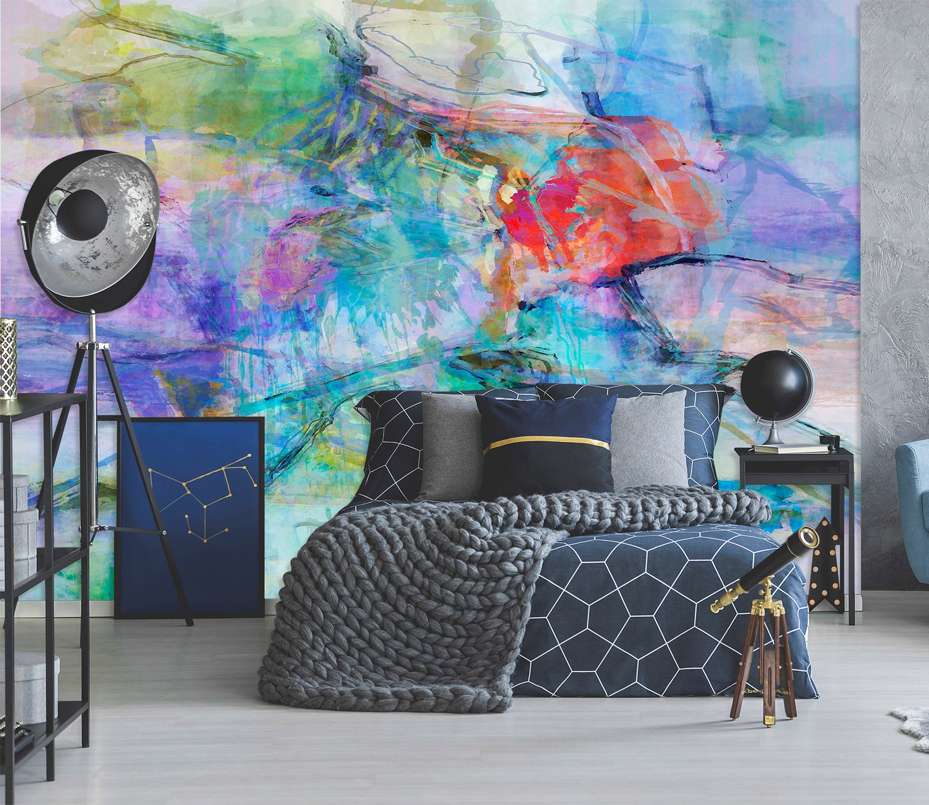 3D Painted Pattern 1521 Michael Tienhaara Wall Mural Wall Murals