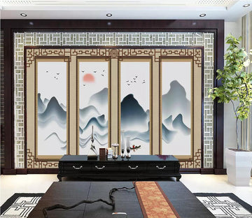 3D Misty Valley WC35 Wall Murals Wallpaper AJ Wallpaper 2 