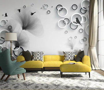 3D Circle Geometry WC32 Wall Murals Wallpaper AJ Wallpaper 2 