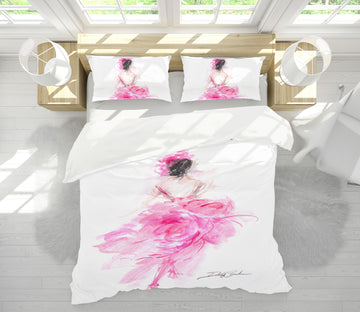 3D Pink Skirt Girl 2118 Debi Coules Bedding Bed Pillowcases Quilt