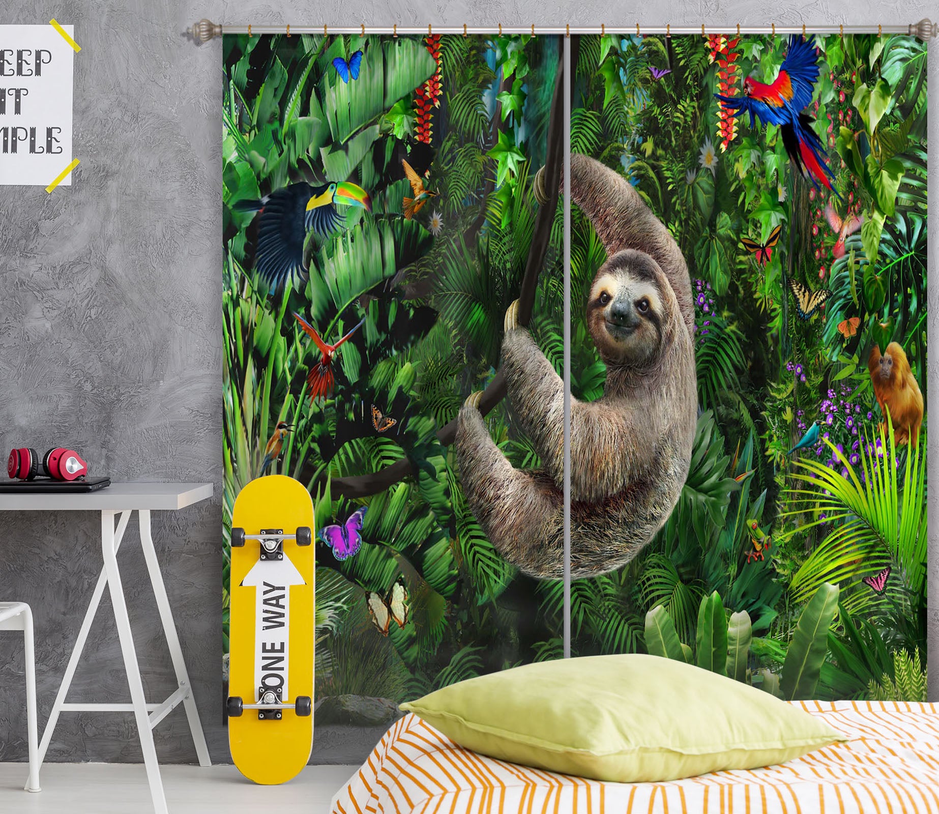3D Koala 067 Adrian Chesterman Curtain Curtains Drapes