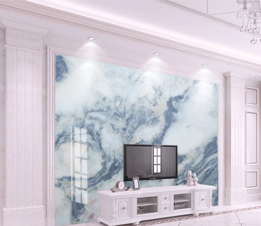 3D Black Marble WC1023 Wall Murals