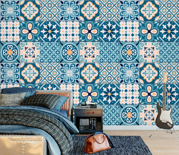 3D Blue Pattern 57058 Wall Murals