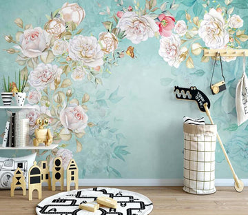 3D Flower Butterfly WC94 Wall Murals Wallpaper AJ Wallpaper 2 