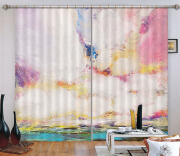 3D Colored Sky 037 Allan P. Friedlander Curtain Curtains Drapes