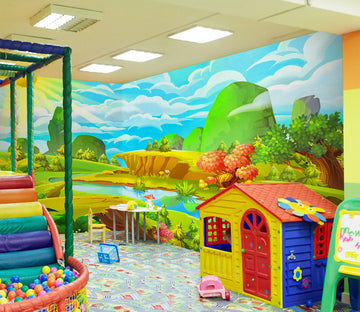 3D Lawn Trees 1404 Indoor Play Centres Wall Murals