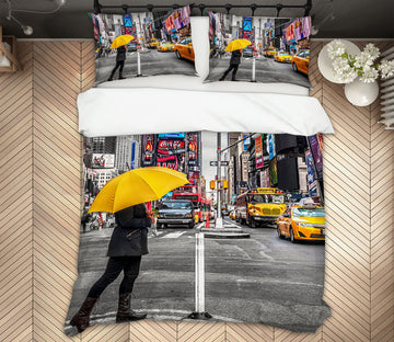 3D City Street Vehicle Pedestrian 85196 Assaf Frank Bedding Bed Pillowcases Quilt