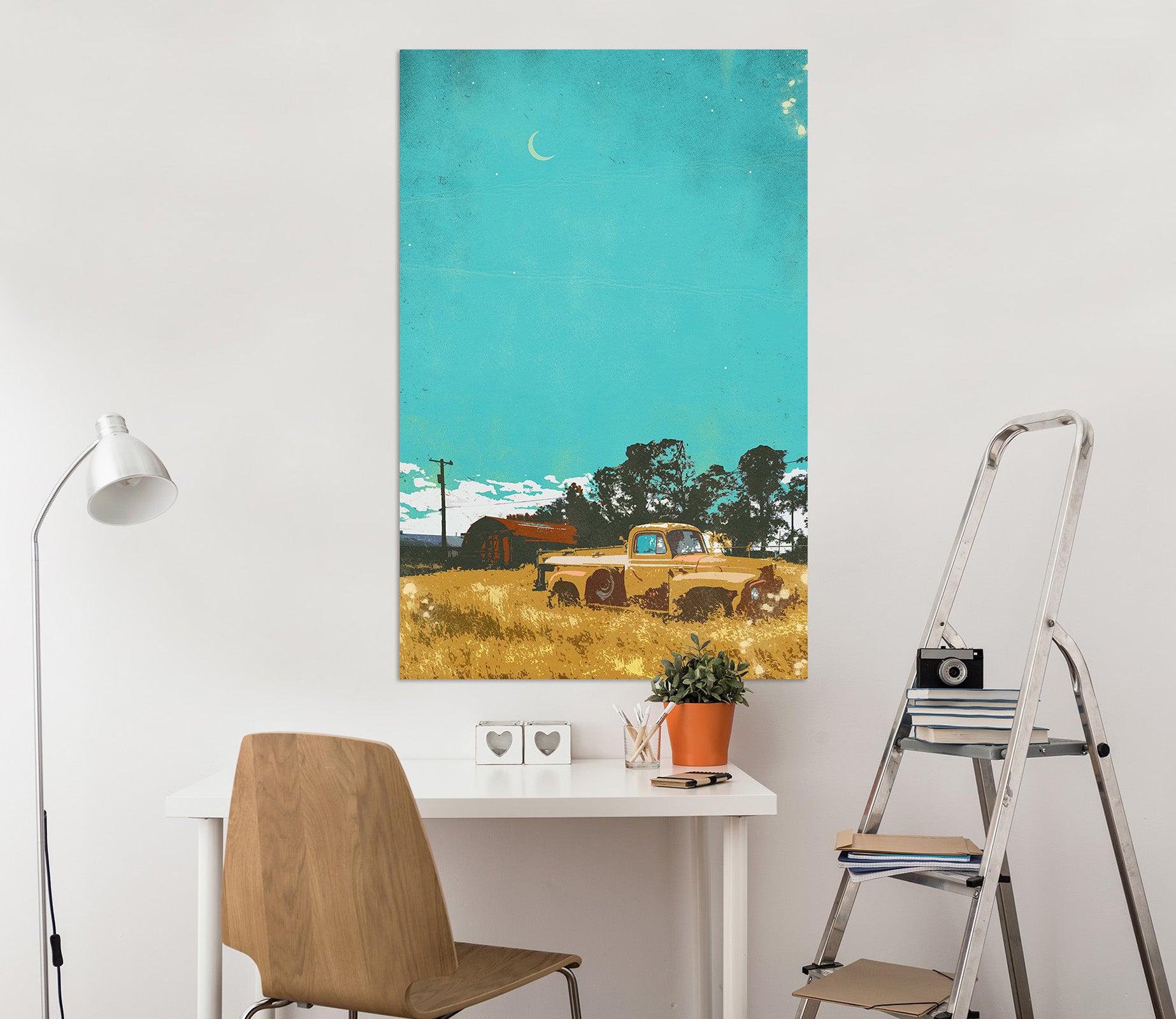 3D Prairie Truck 013 Showdeer Wall Sticker