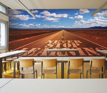 3D never stop learning road 26 Wall Murals Wallpaper AJ Wallpaper 2 