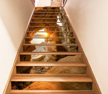 3D Sunshine On The Valley 445 Stair Risers