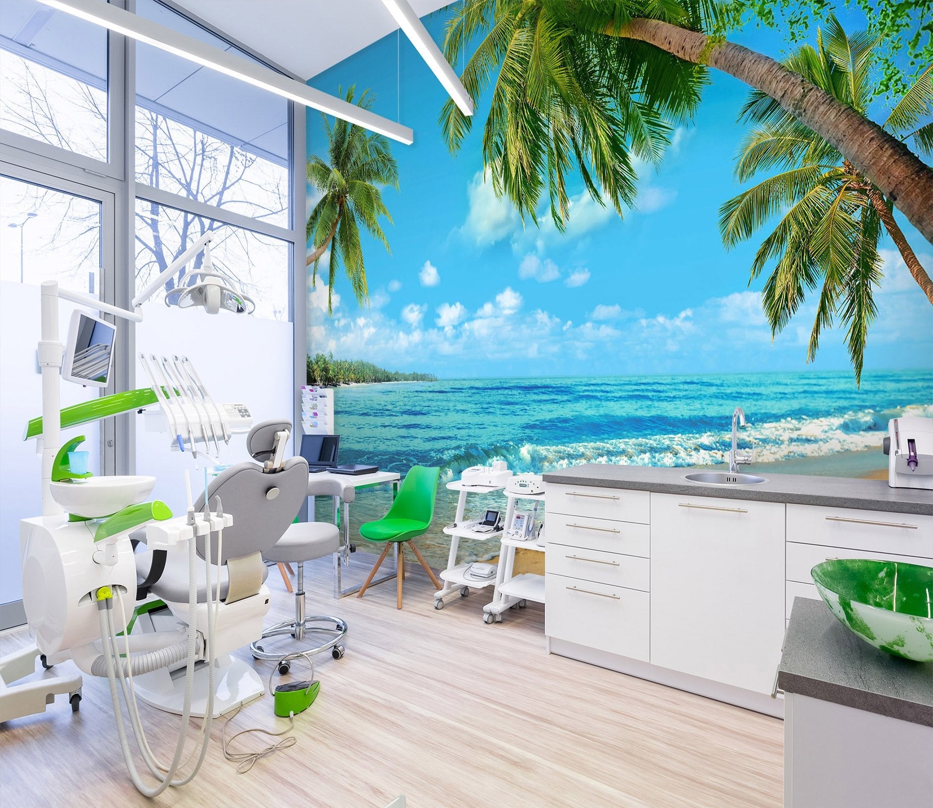 3D Tropical Paradise 07 Wall Murals | AJ Wallpaper