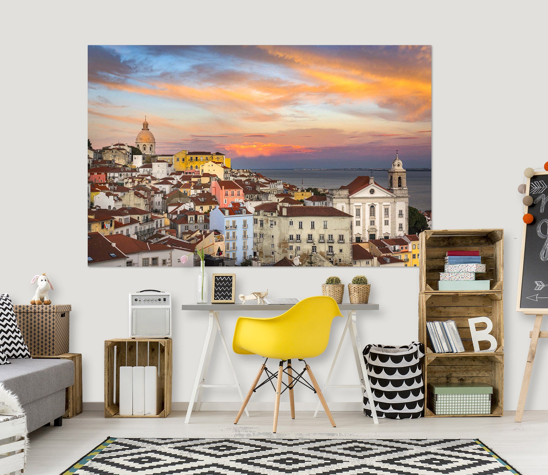 3D Characteristic Building 137 Marco Carmassi Wall Sticker