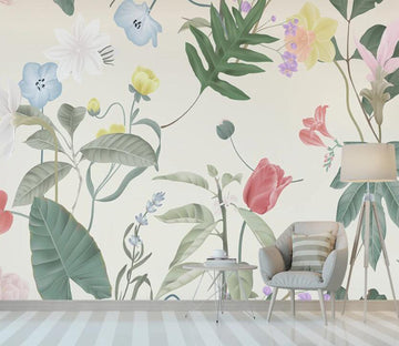 3D Elegant Plants And Flowers 2307 Wall Murals