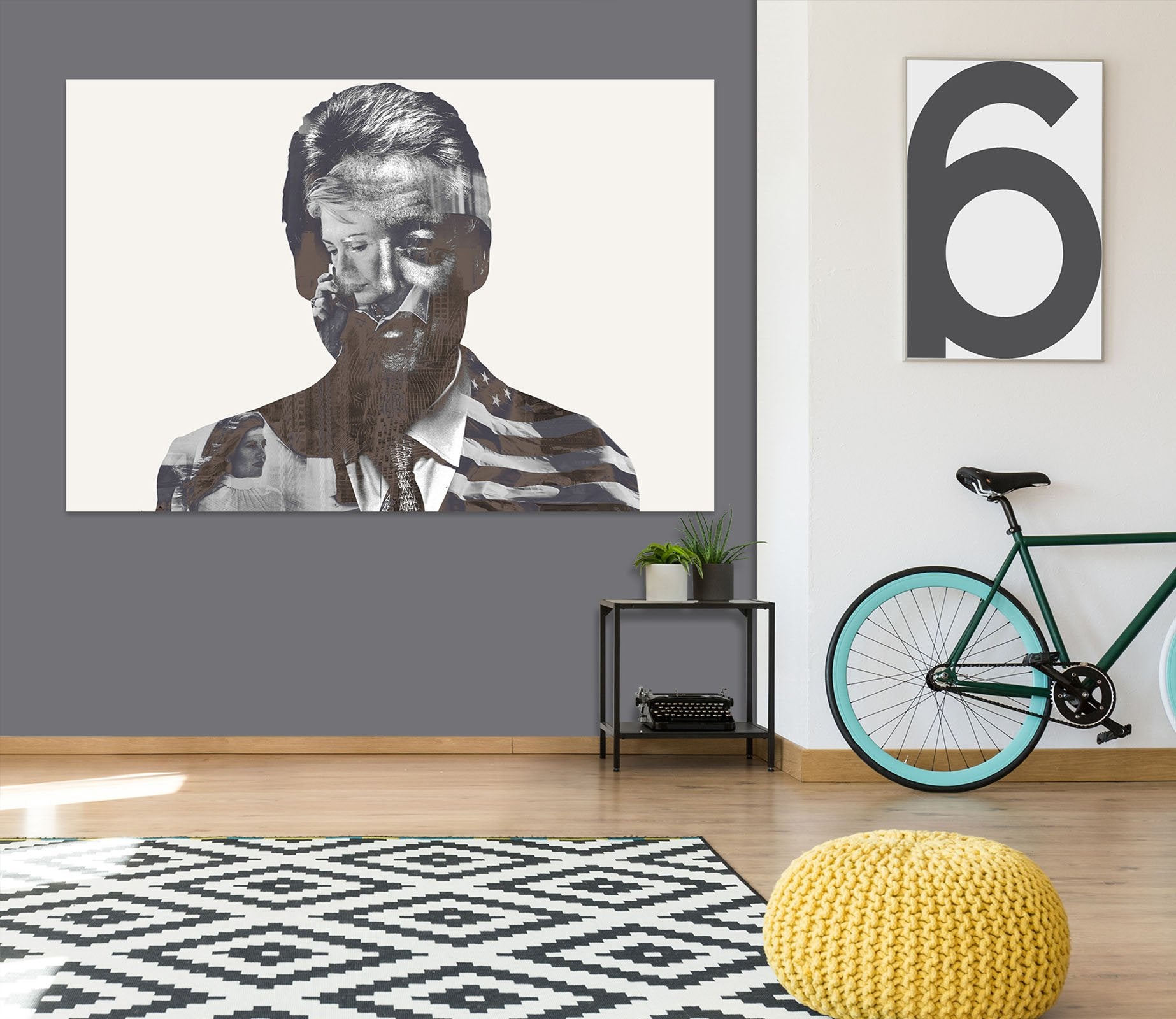 3D Billclinton 001 Marco Cavazzana Wall Sticker Wallpaper AJ Wallpaper 2 