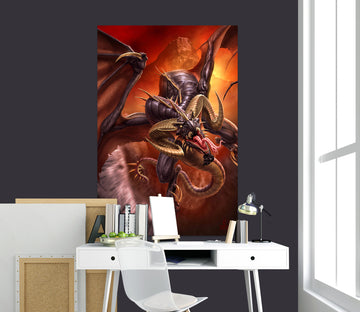 3D Big Dragon 5117 Tom Wood Wall Sticker