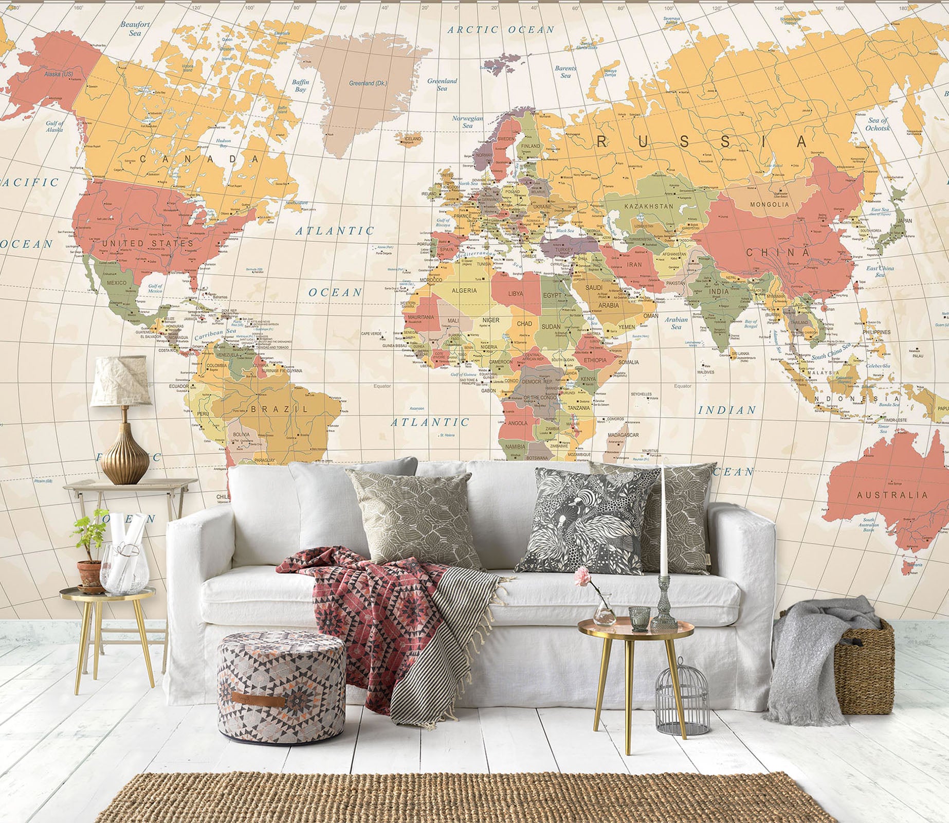3D Map 1467 Wall Murals
