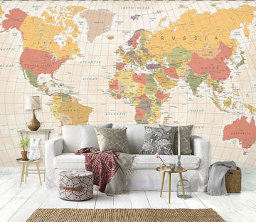 3D Map 1467 Wall Murals