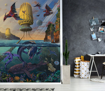 3D Dinosaur World 1503 Wall Murals Exclusive Designer Vincent Wallpaper AJ Wallpaper 