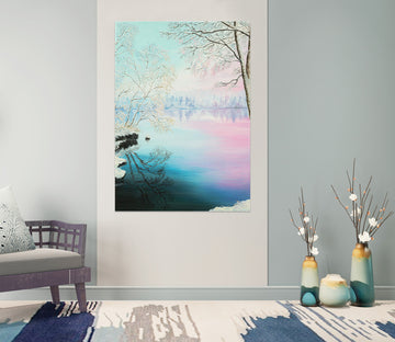 3D Snow Tree Ice Lake 1833 Marina Zotova Wall Sticker