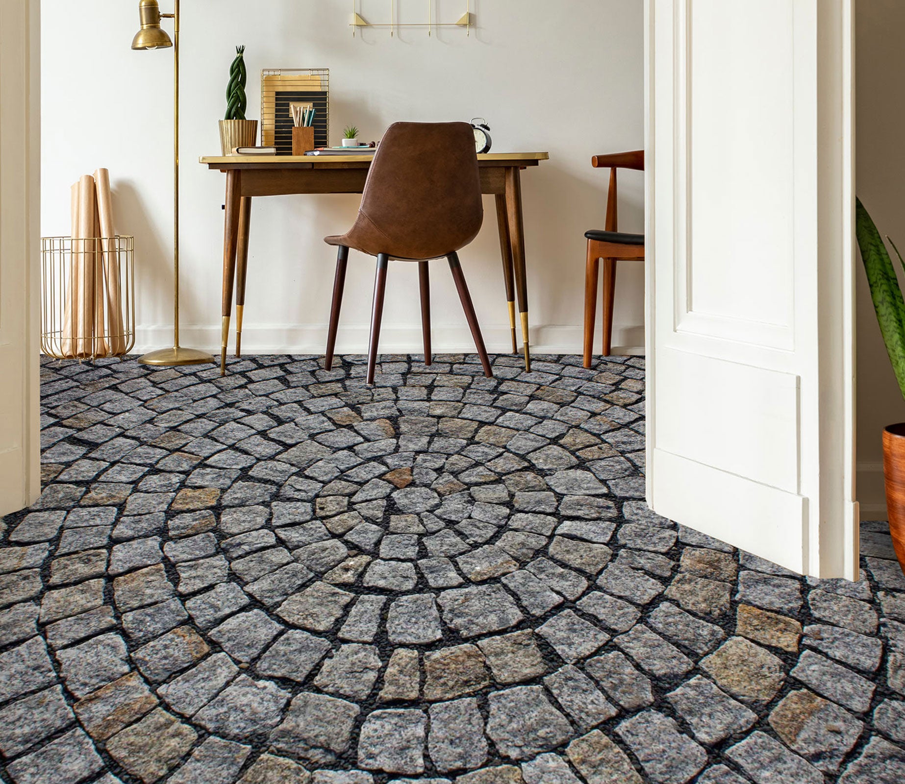 3D Dark Gray Plain Stones 1377 Floor Mural  Wallpaper Murals Self-Adhesive Removable Print Epoxy