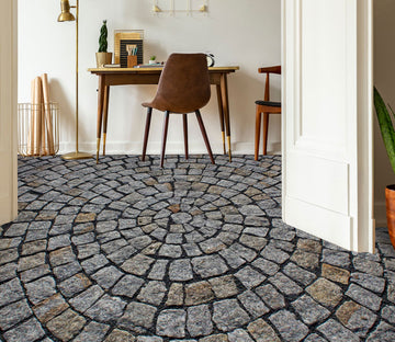 3D Dark Gray Plain Stones 1377 Floor Mural  Wallpaper Murals Self-Adhesive Removable Print Epoxy
