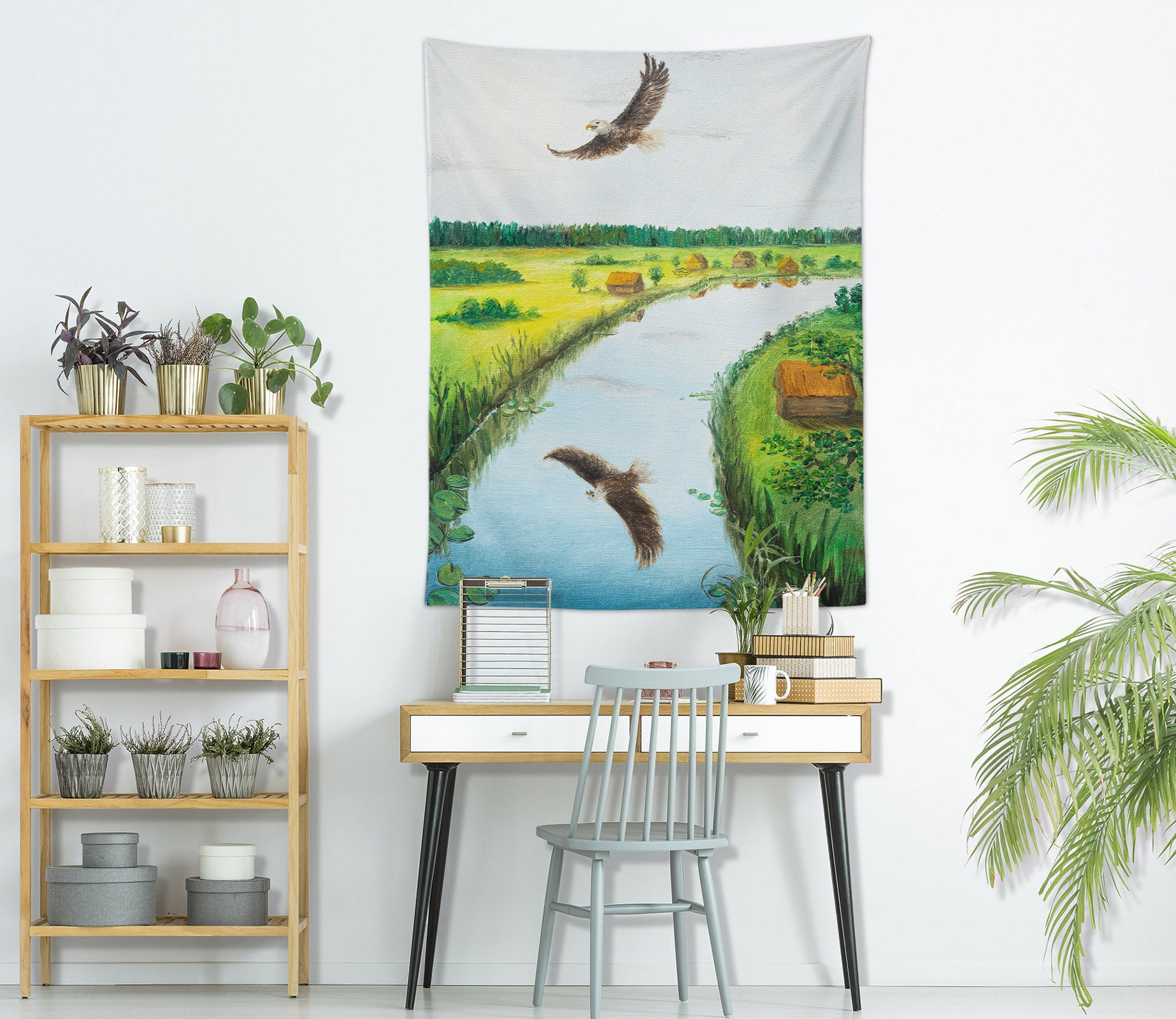 3D Beautiful Field Eagle 5285 Marina Zotova Tapestry Hanging Cloth Hang