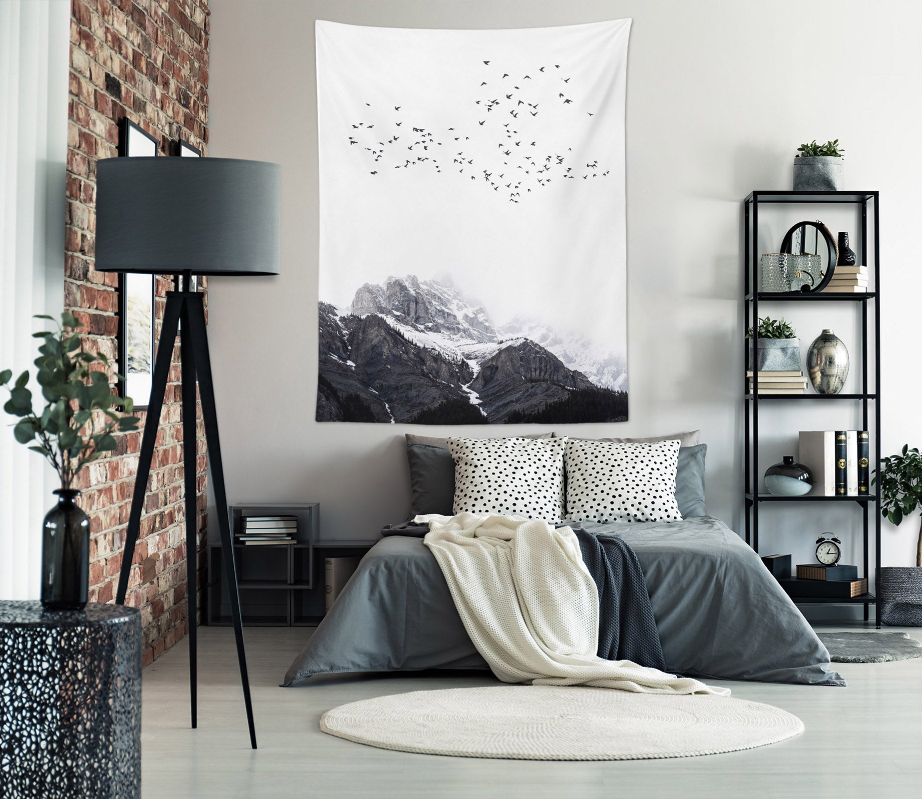 3D Snow Mountain Bird 5281 Boris Draschoff Tapestry Hanging Cloth Hang