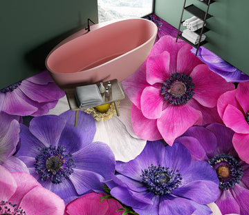 3D Anemone 398 Floor Mural  Wallpaper Murals Rug & Mat Print Epoxy waterproof bath floor